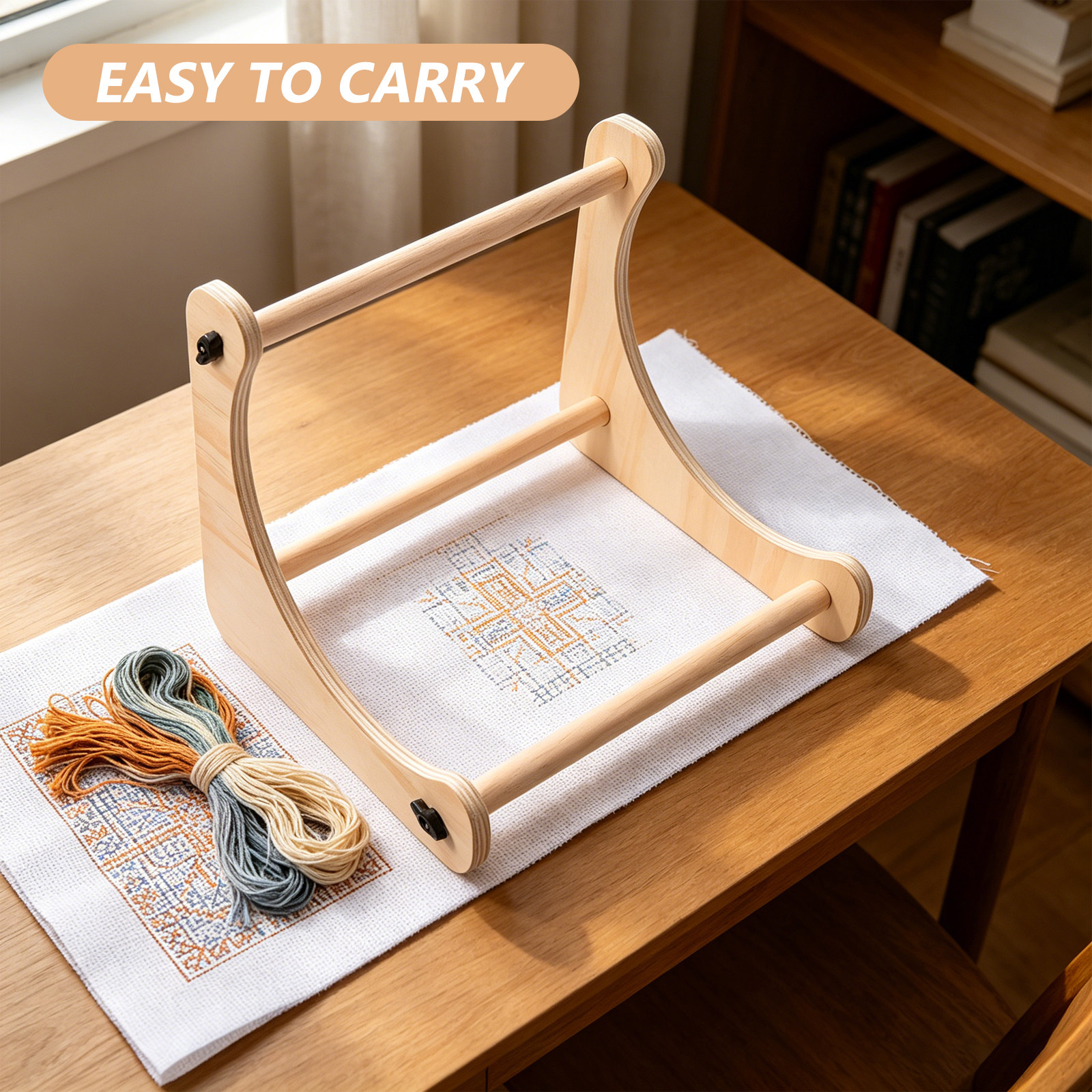 Embroidery Frame - 1Set Wood Cross Stitch Stand Adjustable