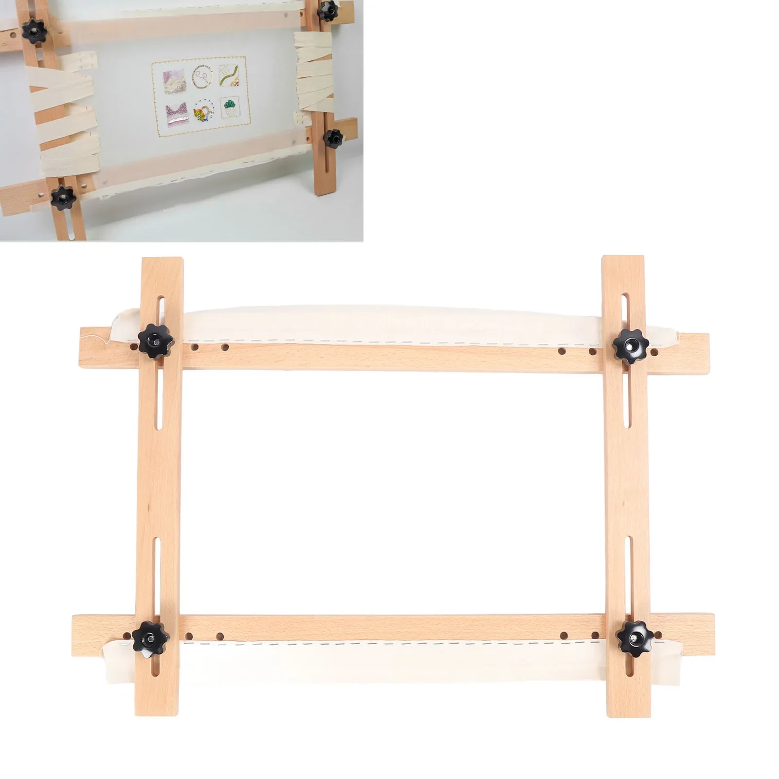 Embroidery Frame - Needlepoint Stretcher Frame Rectangular 70x50cm Adjustable