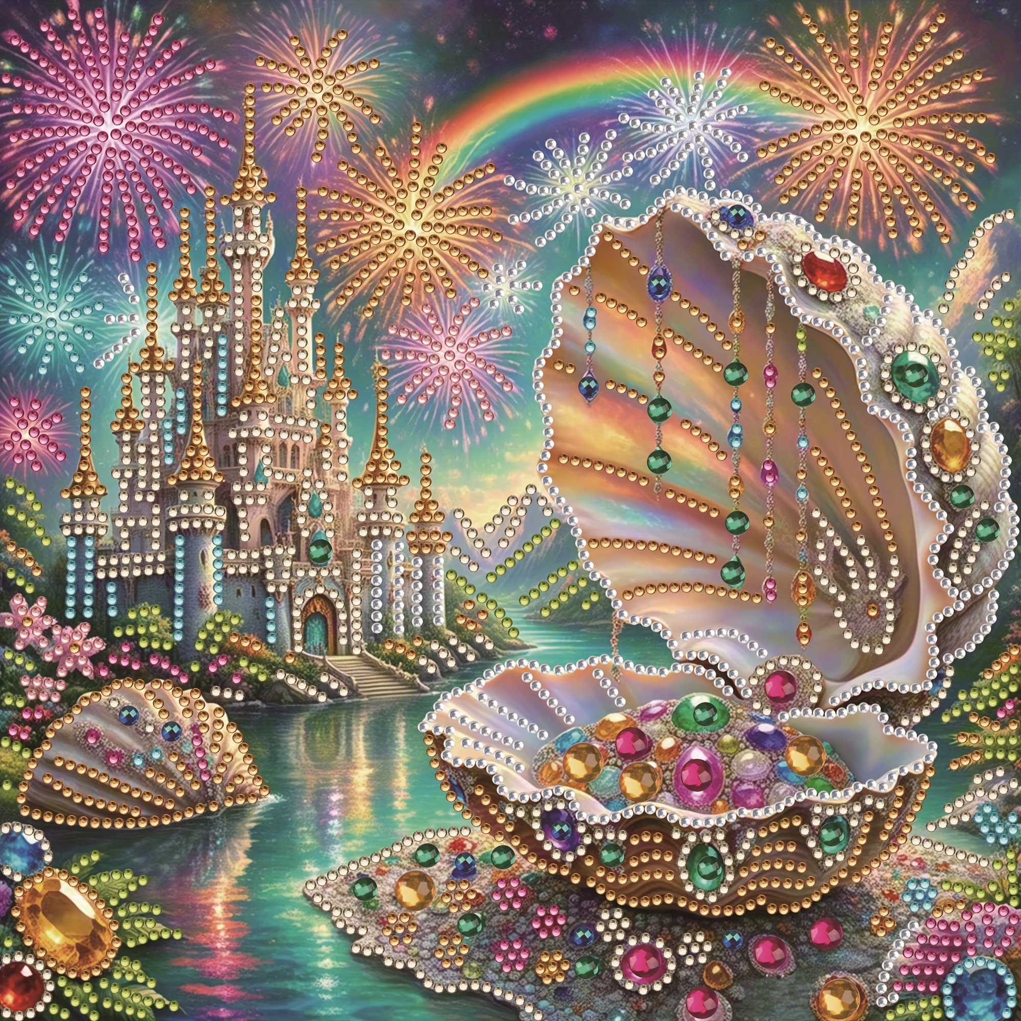 Embroidery Pattern - 1pc - Shell Pattern Diamond Painting