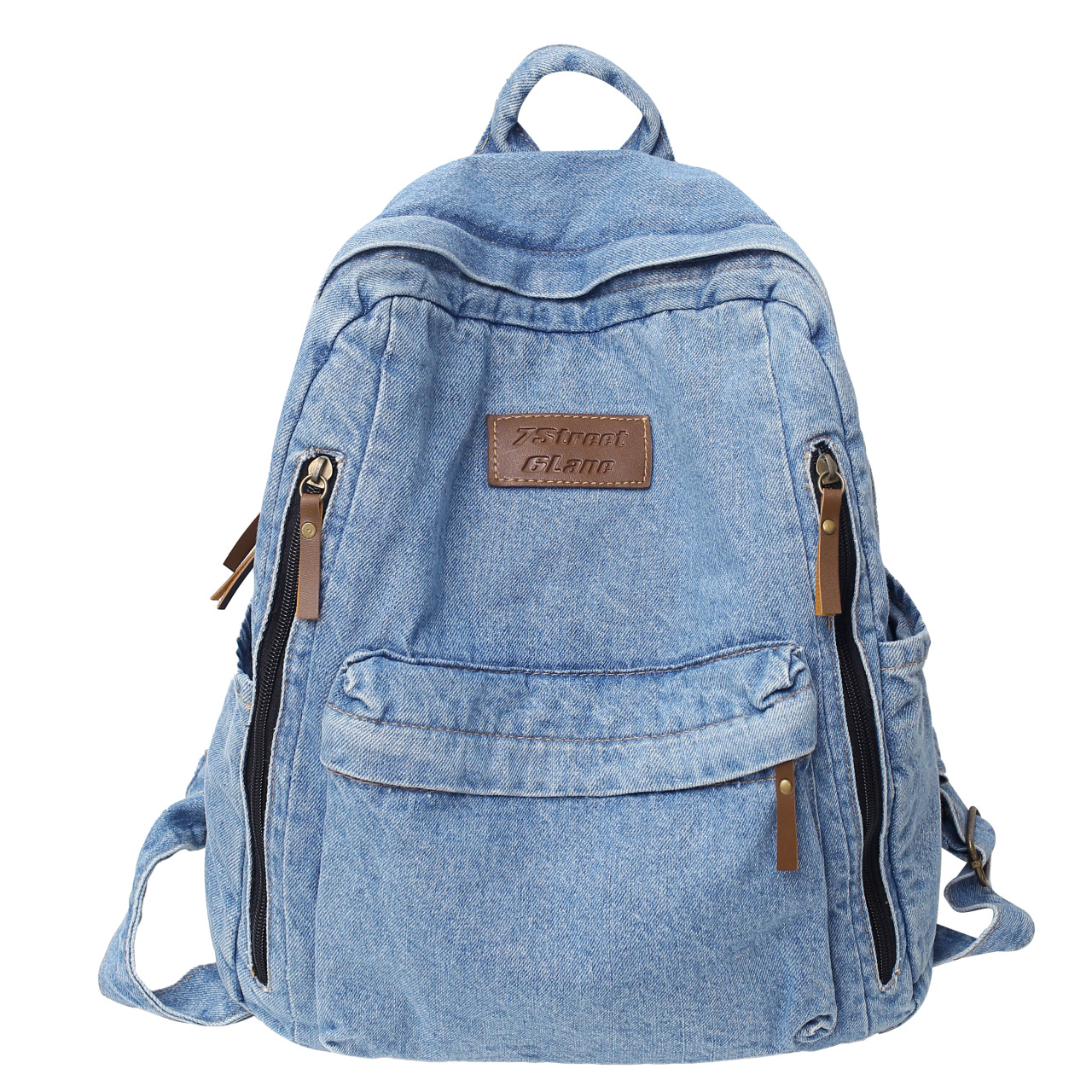 Embroidery Frame - Denim Fashion Backpacks for School Trend