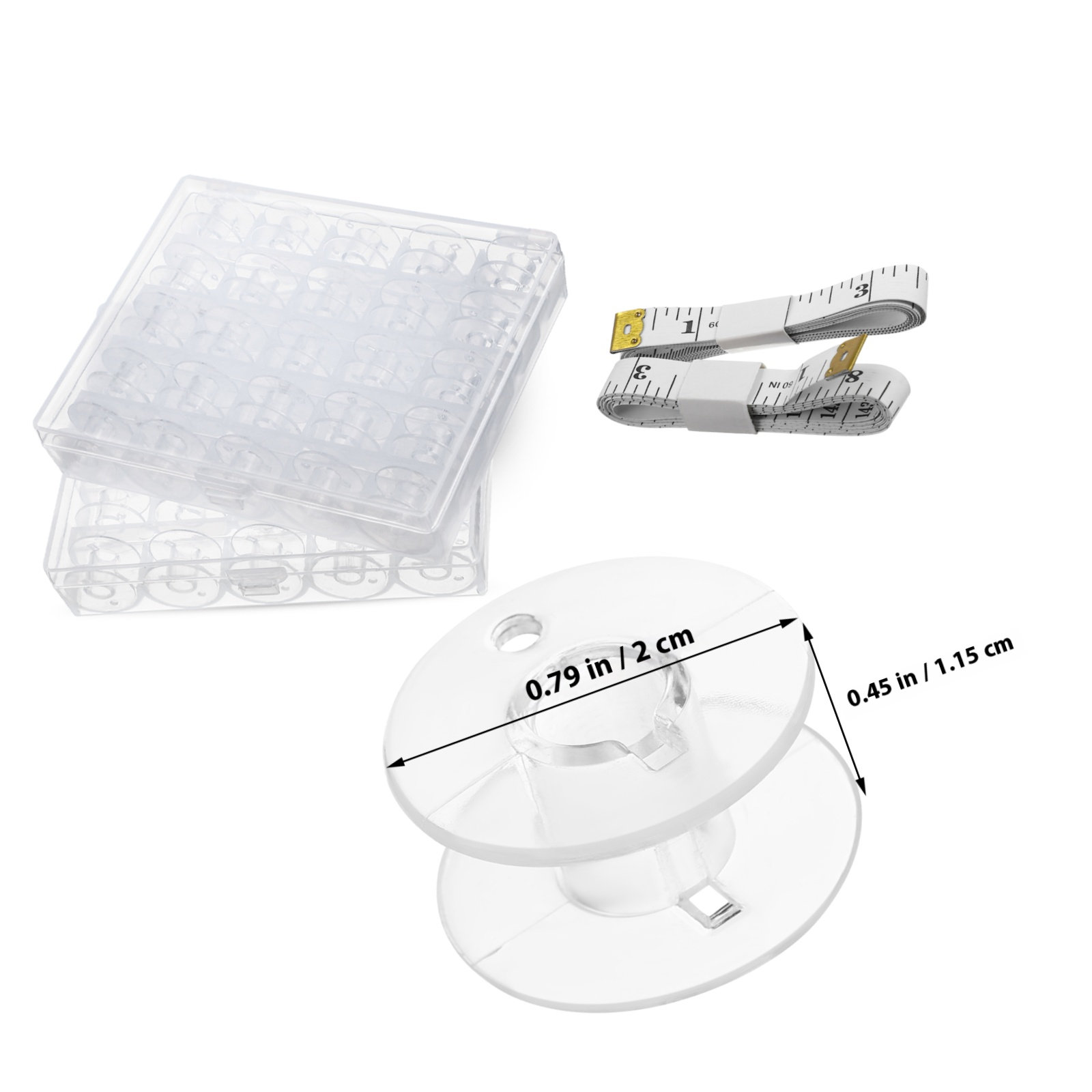 1Set Premium Transparent Plast - Embroidery Machine ulasan dan harga