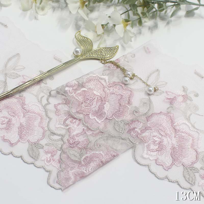 2Yards Purple Pink Blue Floral - Embroidery Yellow Dress ulasan dan harga