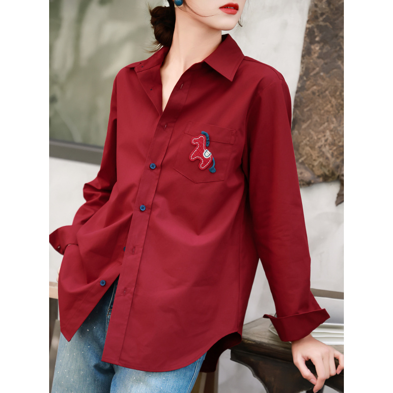 MEXCOCO 2026Spring new stylish - Embroidery Horse ulasan dan harga