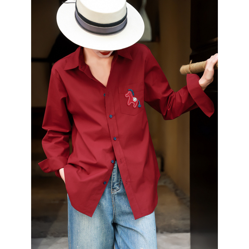 MEXCOCO 2026Spring new stylish - Embroidery Horse ulasan dan harga