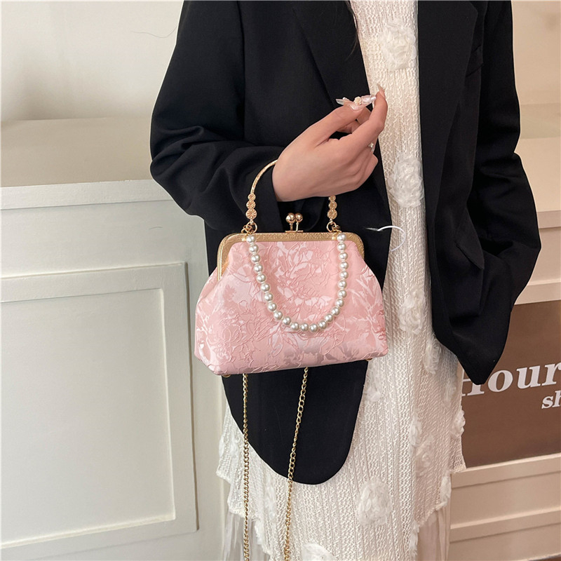 Vintage Classic Lace Bag pearl - Embroidery Frame ulasan dan harga