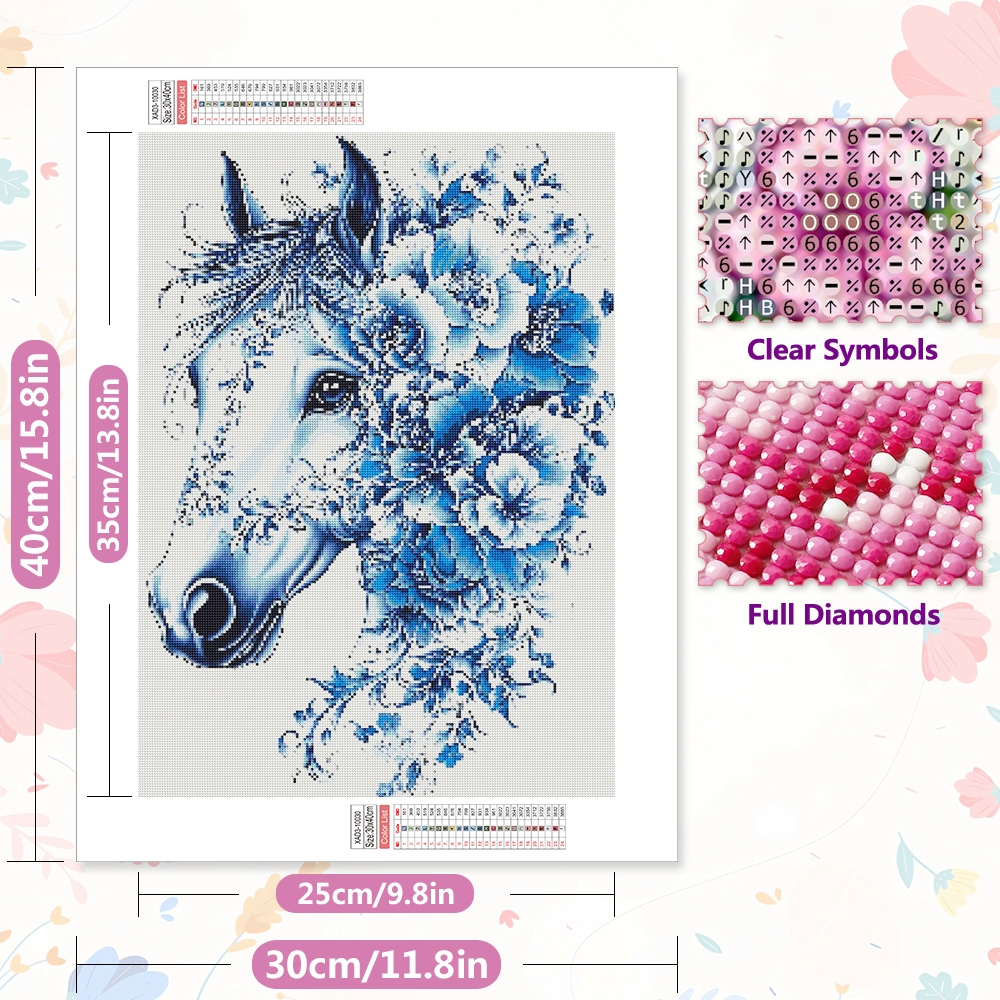 EverShine DIY Diamond Painting - Embroidery Horse ulasan dan harga