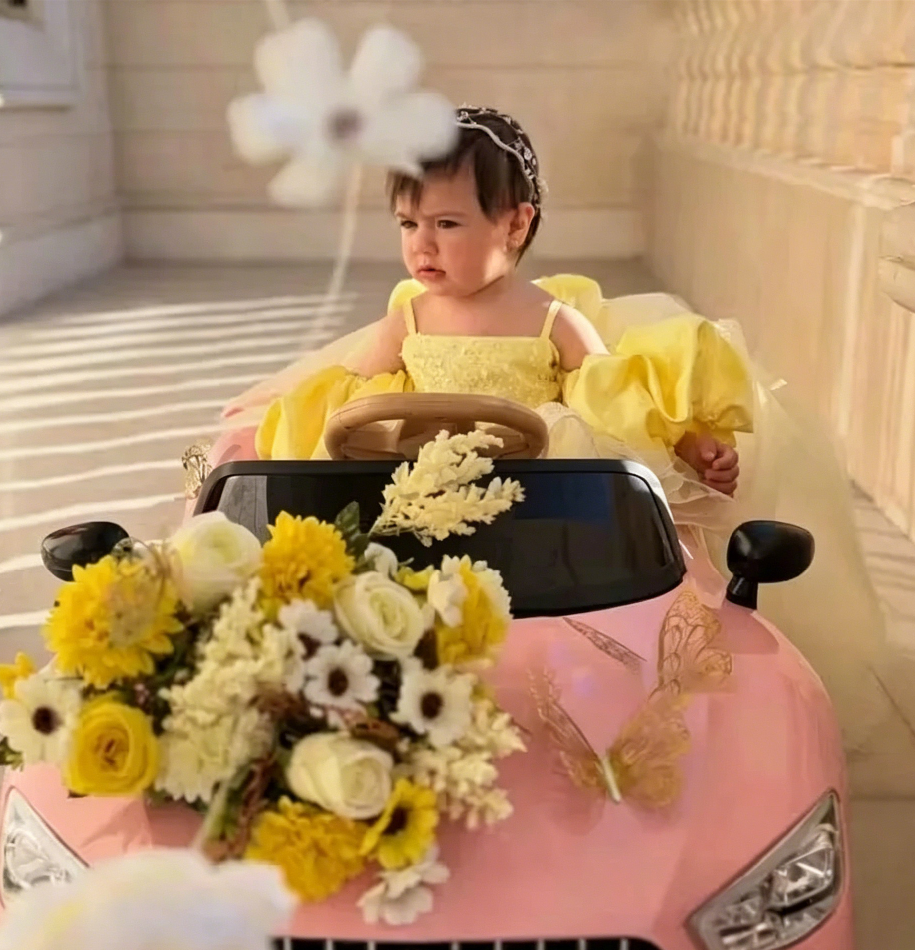 Cute Yellow Flower Girl Dresse - Embroidery Yellow Dress ulasan dan harga