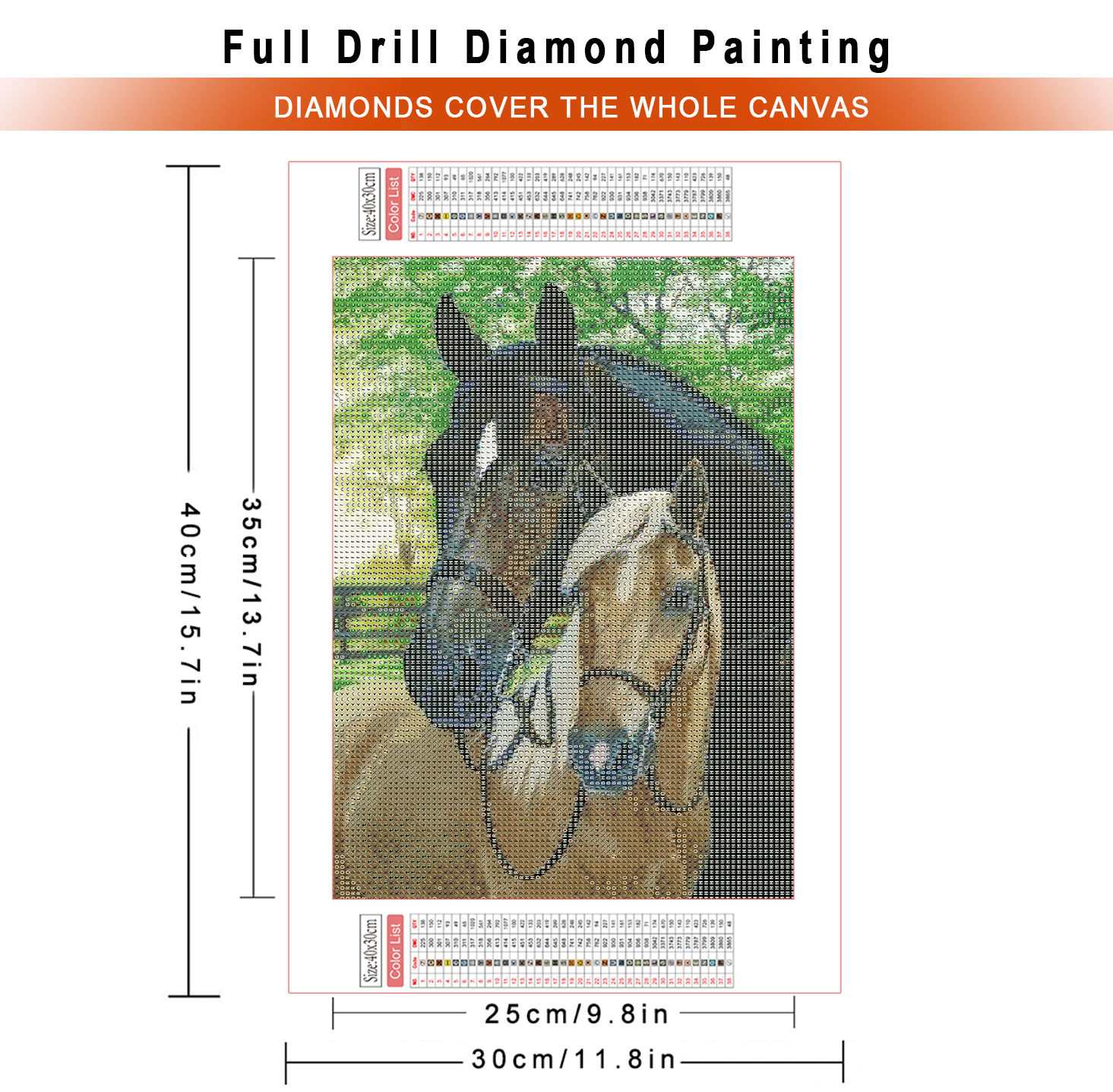 AZQSD Diamond Painting Kits Ho - Embroidery Horse ulasan dan harga