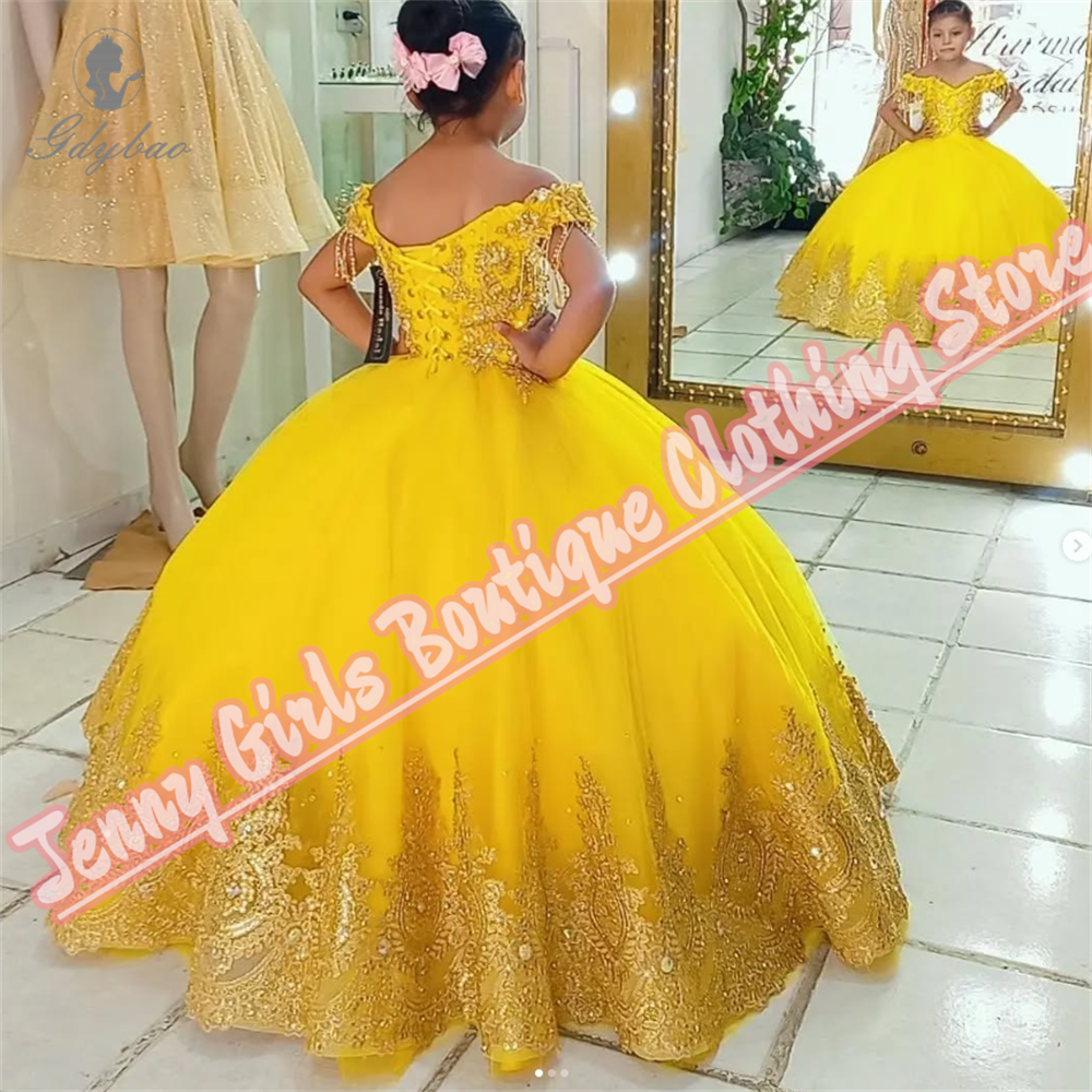 Yellow Beautiful Girl Birthday - Embroidery Yellow Dress ulasan dan harga