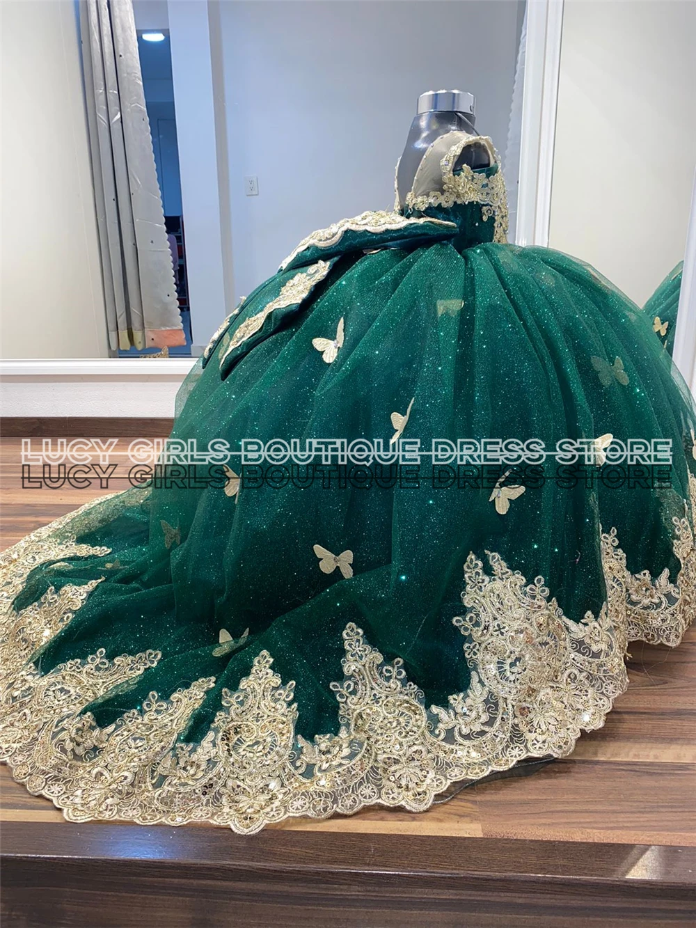 Quality Butterfly Applique Lov - Embroidery Yellow Dress ulasan dan harga