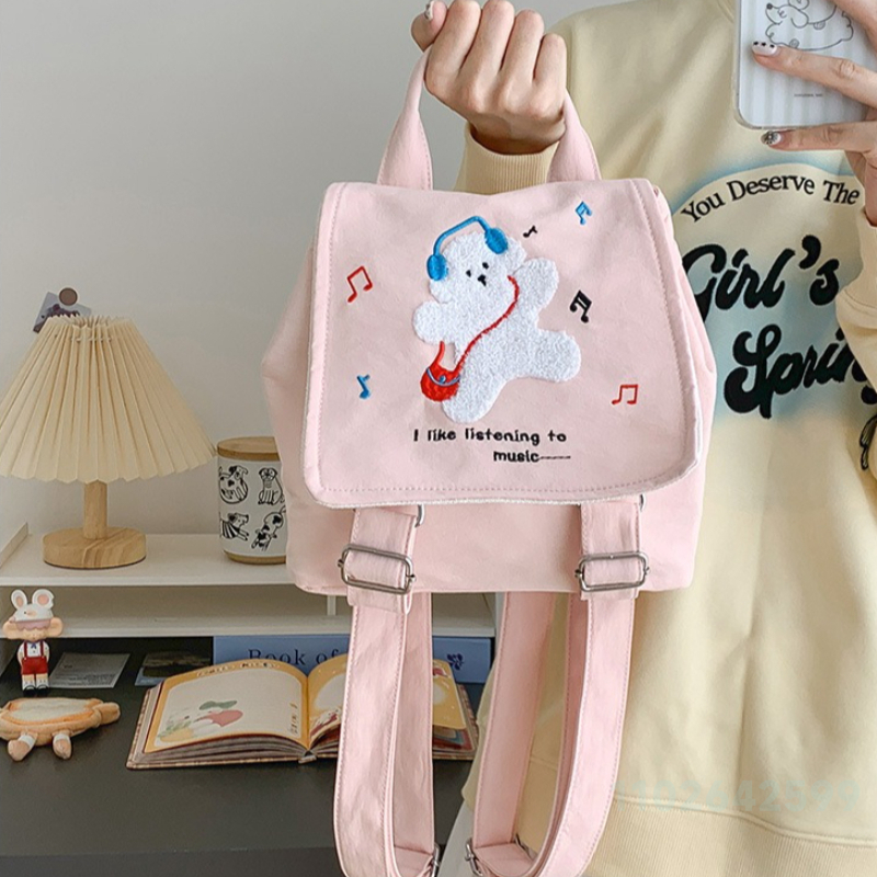 New Women's Backpack Fashion H - Embroidery Frame ulasan dan harga