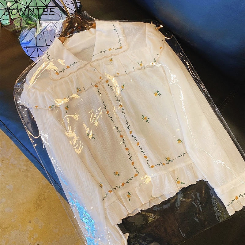 Lovely Shirts Women New Spring - Embroidery Design Love ulasan dan harga