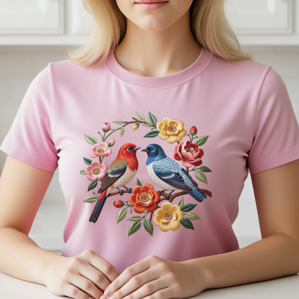 1 Piece of Bird Pattern Clothi - Embroidery Pattern ulasan dan harga