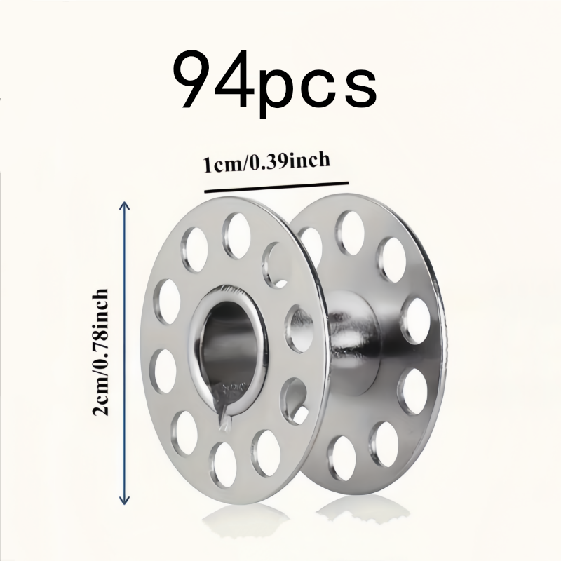 94Pcs Rustproof Metal Bobbins, - Embroidery Tools ulasan dan harga