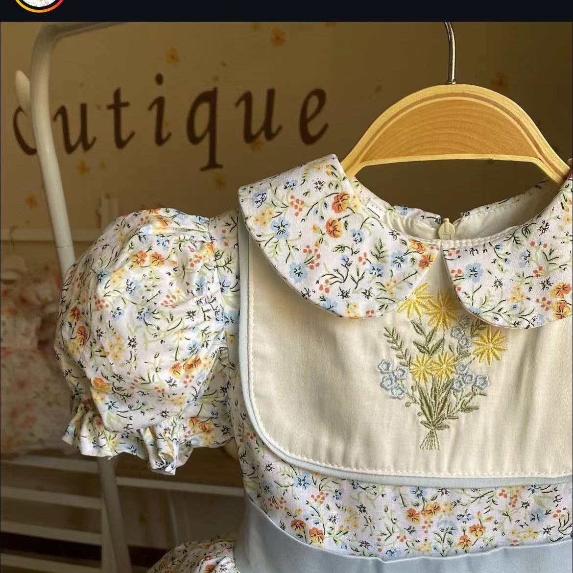 0-12Y Baby Girl Summer Flower  - Embroidery Yellow Dress ulasan dan harga