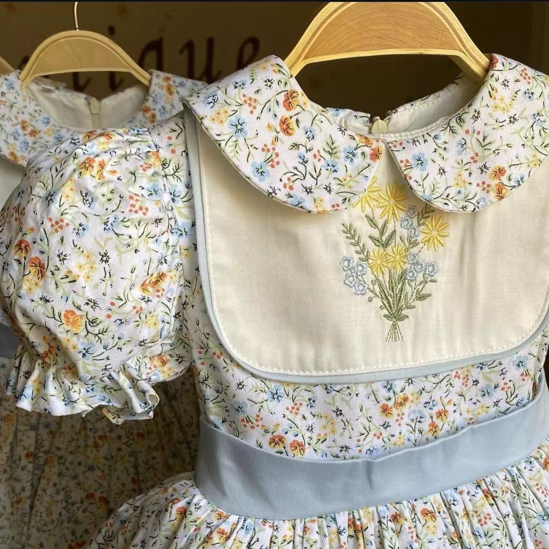 0-12Y Baby Girl Summer Flower  - Embroidery Yellow Dress ulasan dan harga