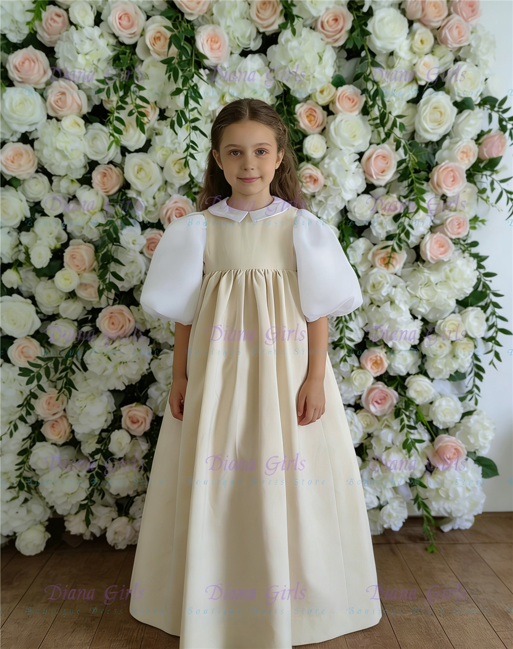 Quality Lovely Flower Girl Dre - Embroidery Design Love ulasan dan harga