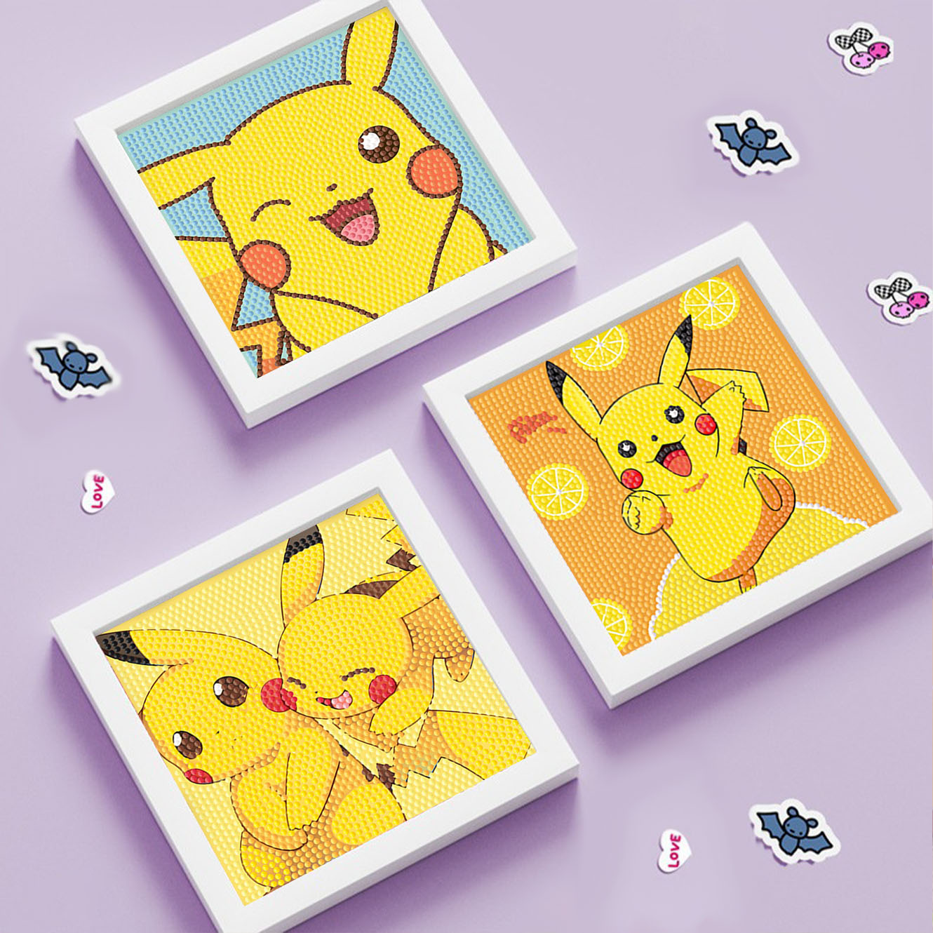 Keeppley&Pokemon Crystal Diamo - Embroidery Frame ulasan dan harga