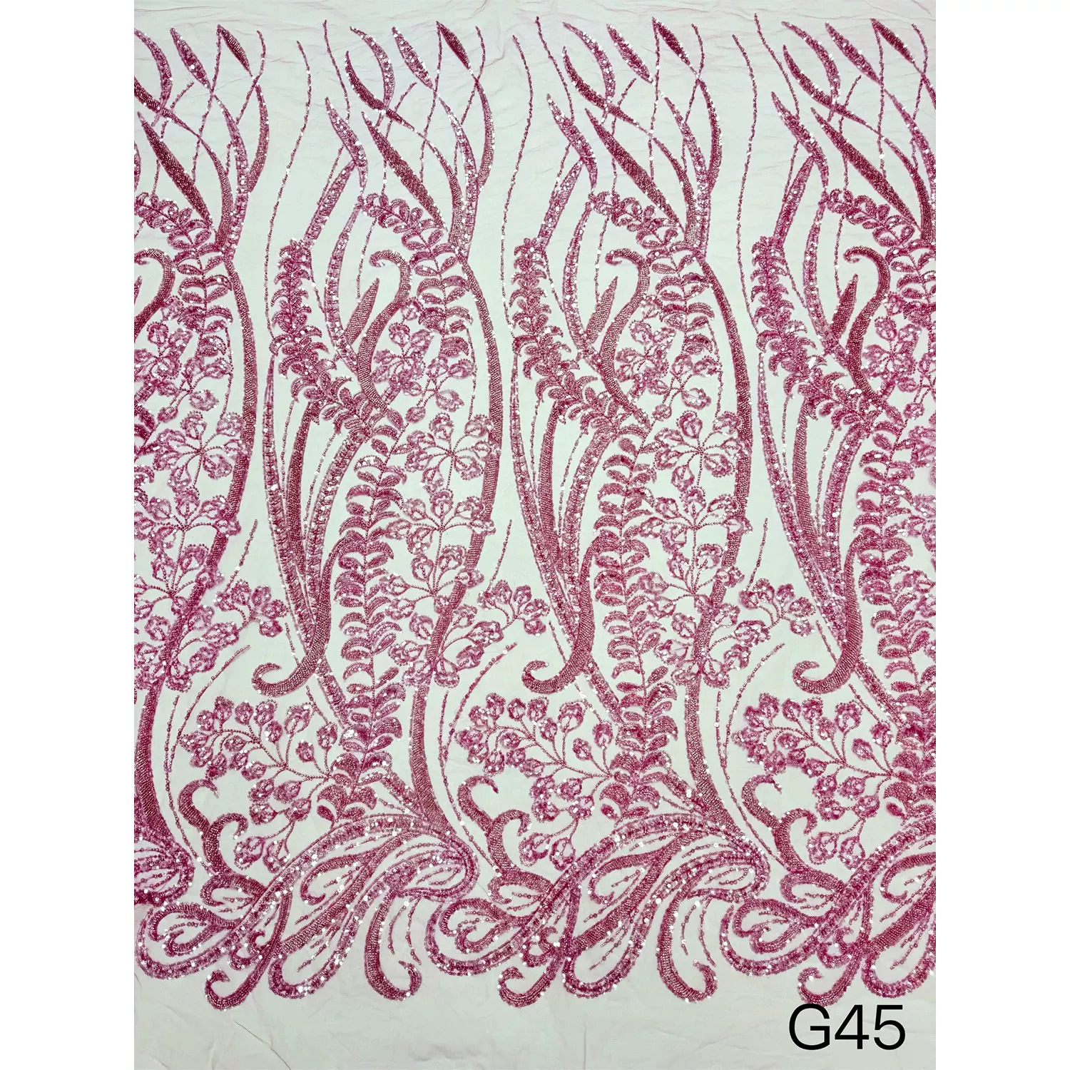 1yard soft Lace fabric Geometr - Embroidery Pattern ulasan dan harga