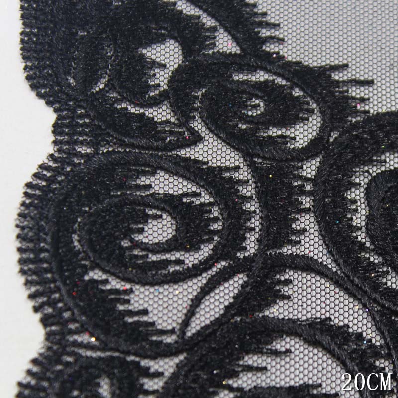 28Yards Embroidery Lace Fabric - Embroidery Yellow Dress ulasan dan harga
