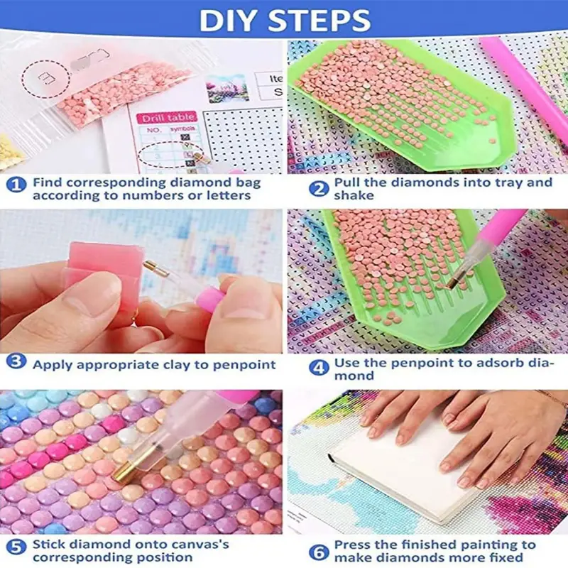 DIY Diamond Painting Colorful  - Embroidery Pattern ulasan dan harga