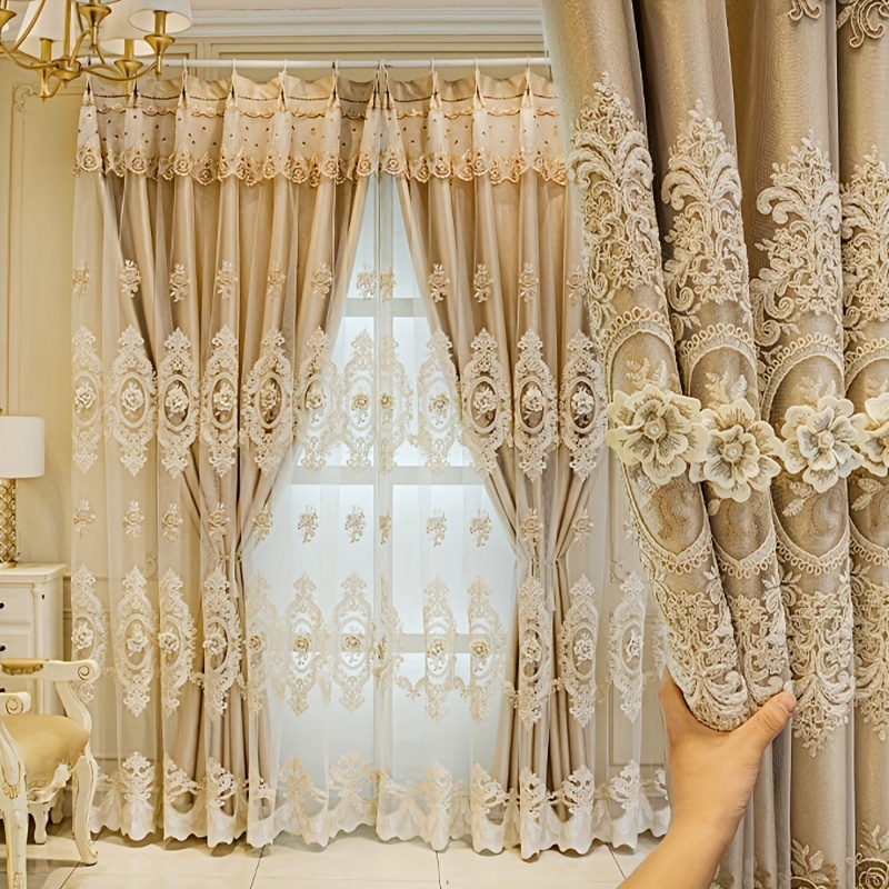1pc Luxury Double-layer Europe - Embroidery Pattern ulasan dan harga
