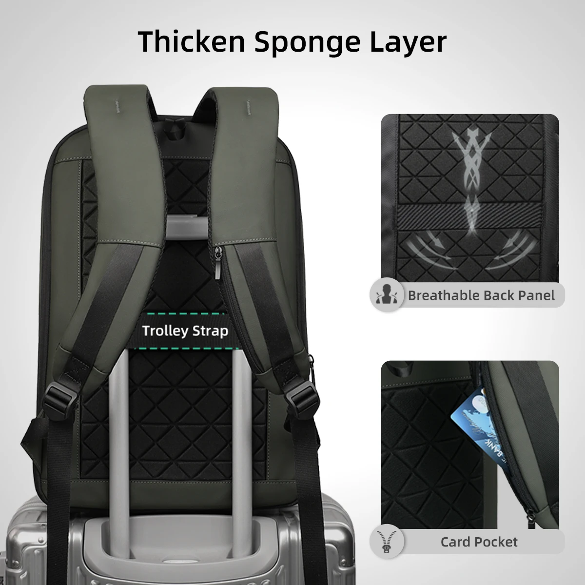 HK Expandable Business Backpac - Embroidery Frame ulasan dan harga
