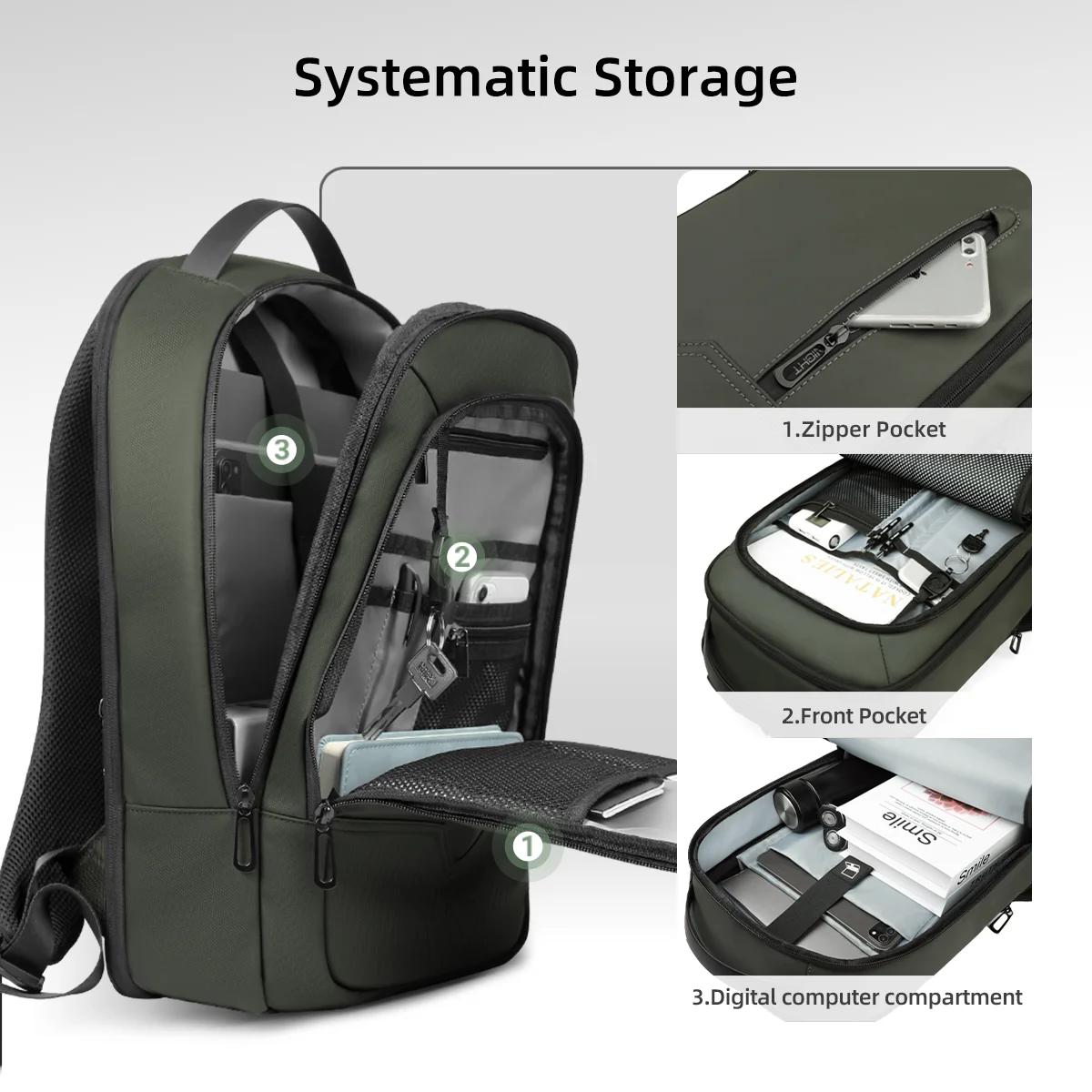 HK Expandable Business Backpac - Embroidery Frame ulasan dan harga