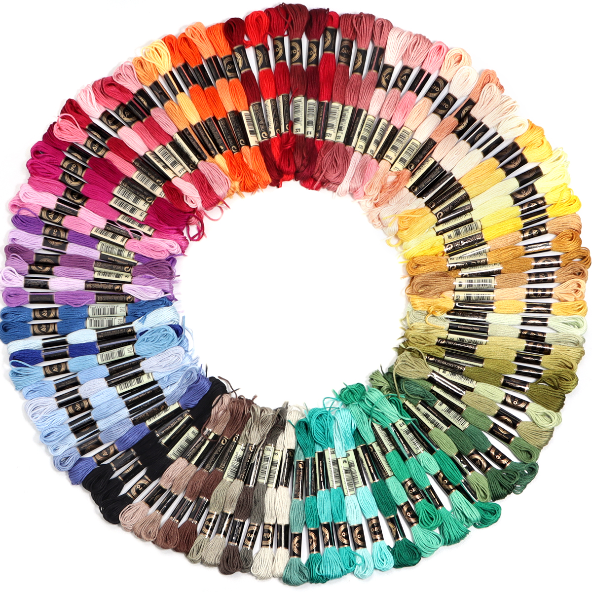 6Pcs/Lot Multicolor Polyester  - Embroidery Tools ulasan dan harga