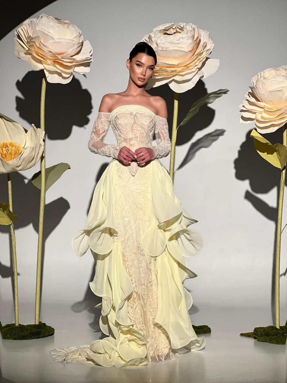 Exquisite Butter Yellow Prom D - Embroidery Yellow Dress ulasan dan harga