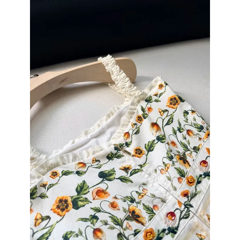 2026 Women Yellow Floral Embro - Embroidery Yellow Dress ulasan dan harga