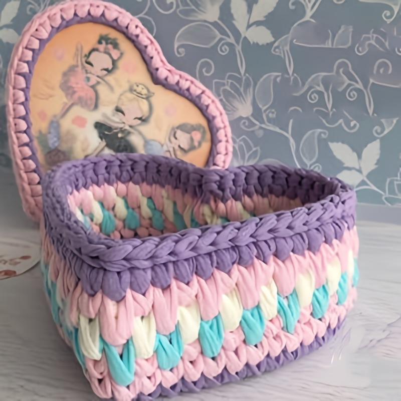3pcs Heart-Shaped Crochet Bask - Embroidery Frame ulasan dan harga