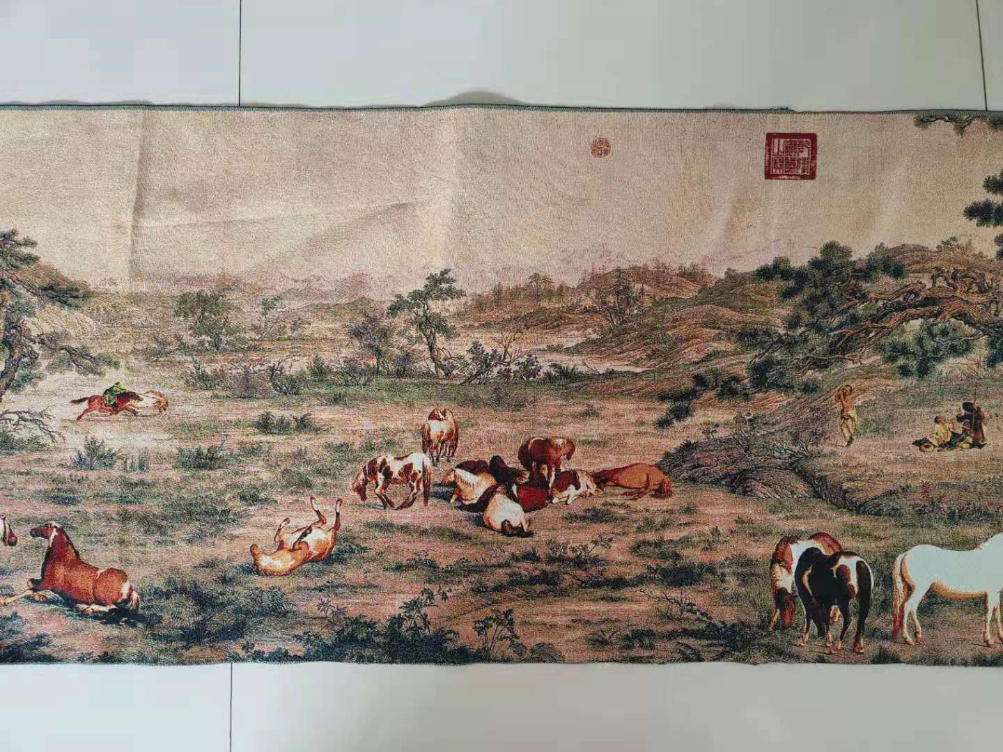 5M Super size Chinese Folk Sil - Embroidery Horse ulasan dan harga