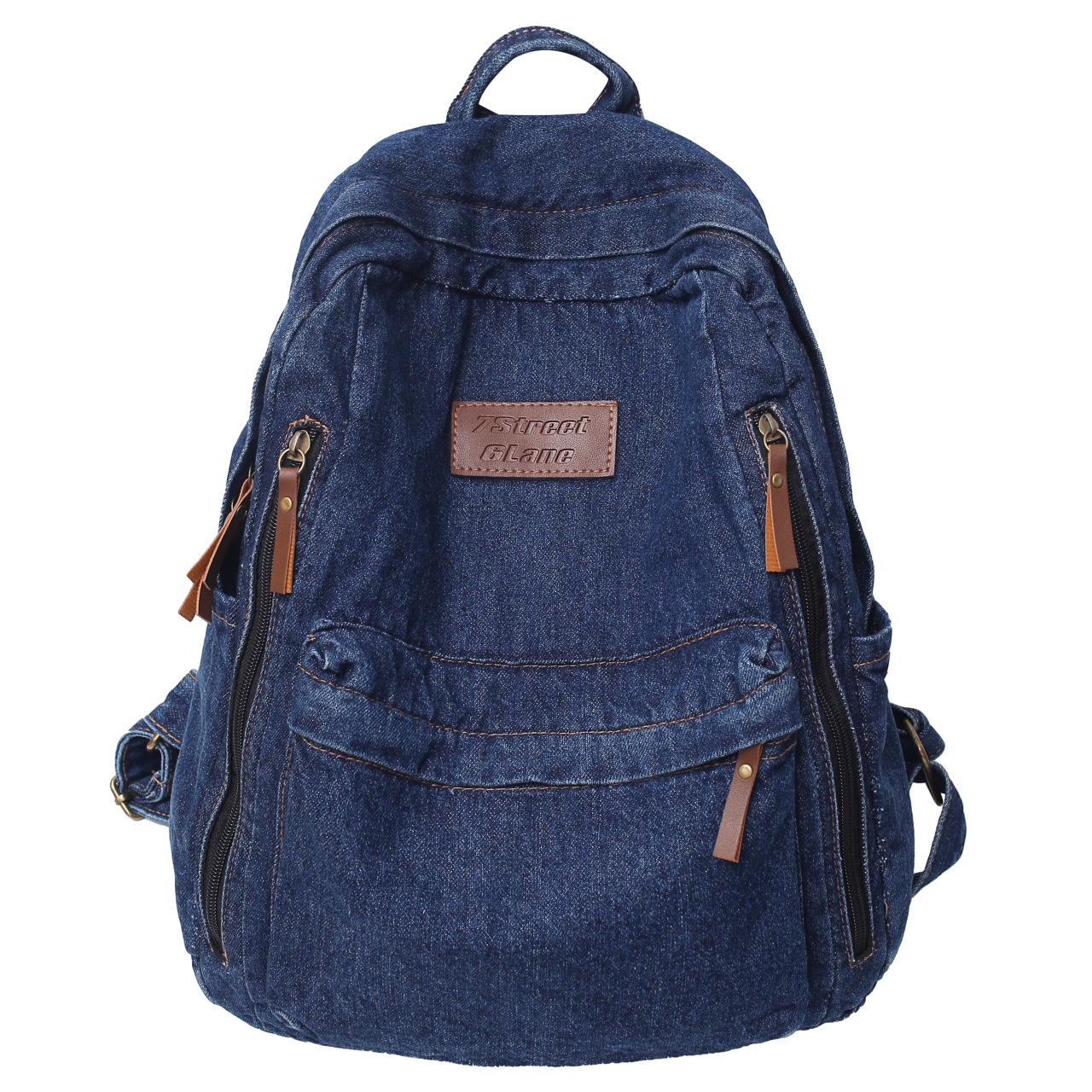 Denim Fashion Backpacks for Sc - Embroidery Frame ulasan dan harga