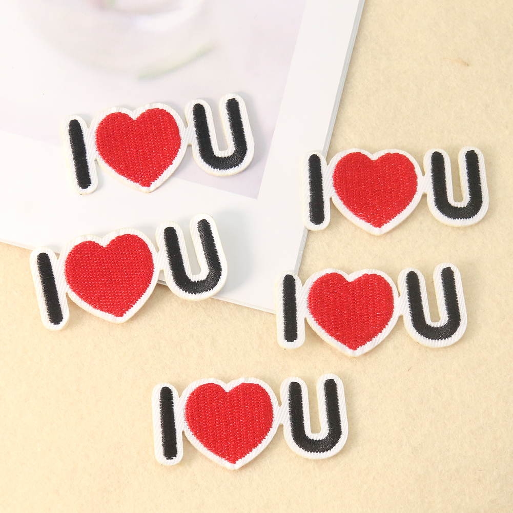 2PCS Creative Minimalist Desig - Embroidery Design Love ulasan dan harga
