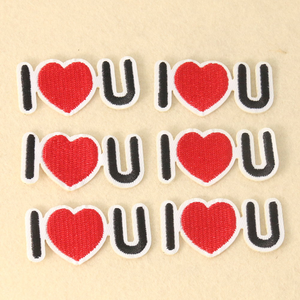 2PCS Creative Minimalist Desig - Embroidery Design Love ulasan dan harga