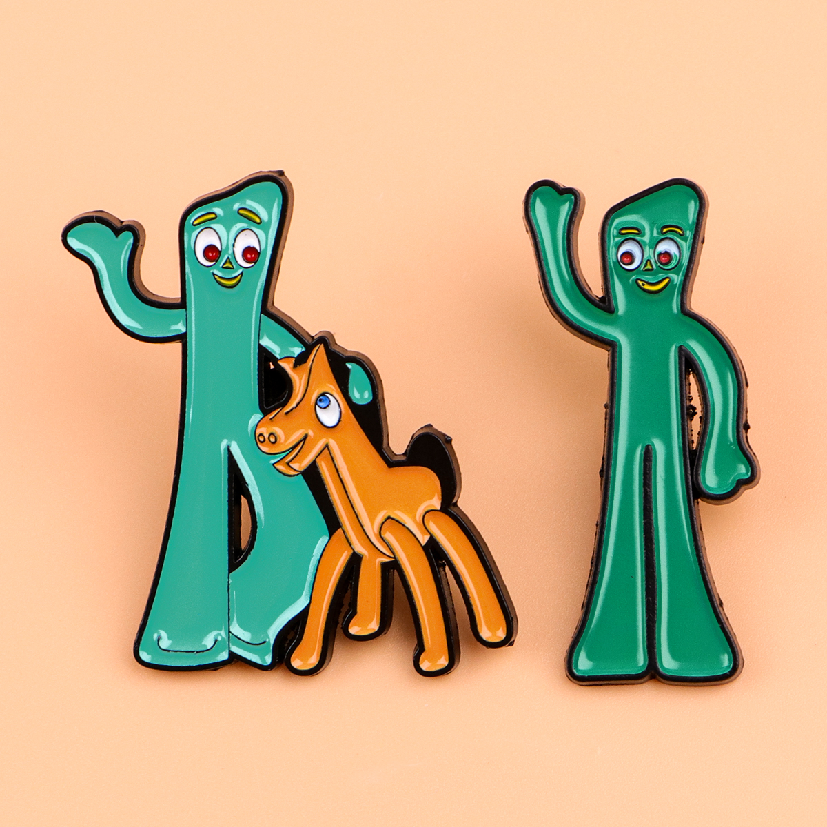 Cute Retro Character Enamel Pi - Embroidery Horse ulasan dan harga
