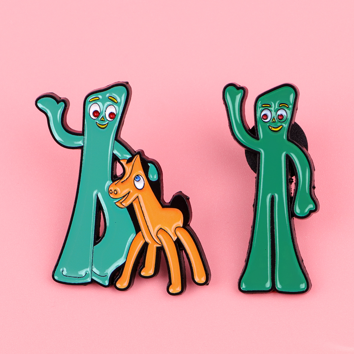 Cute Retro Character Enamel Pi - Embroidery Horse ulasan dan harga