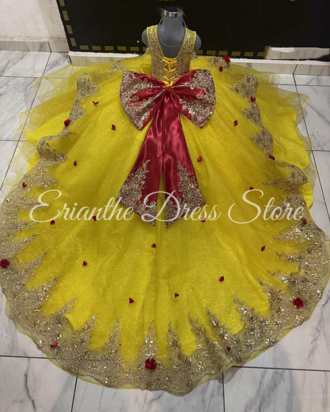 Yellow Flower Girl Dress For W - Embroidery Yellow Dress ulasan dan harga