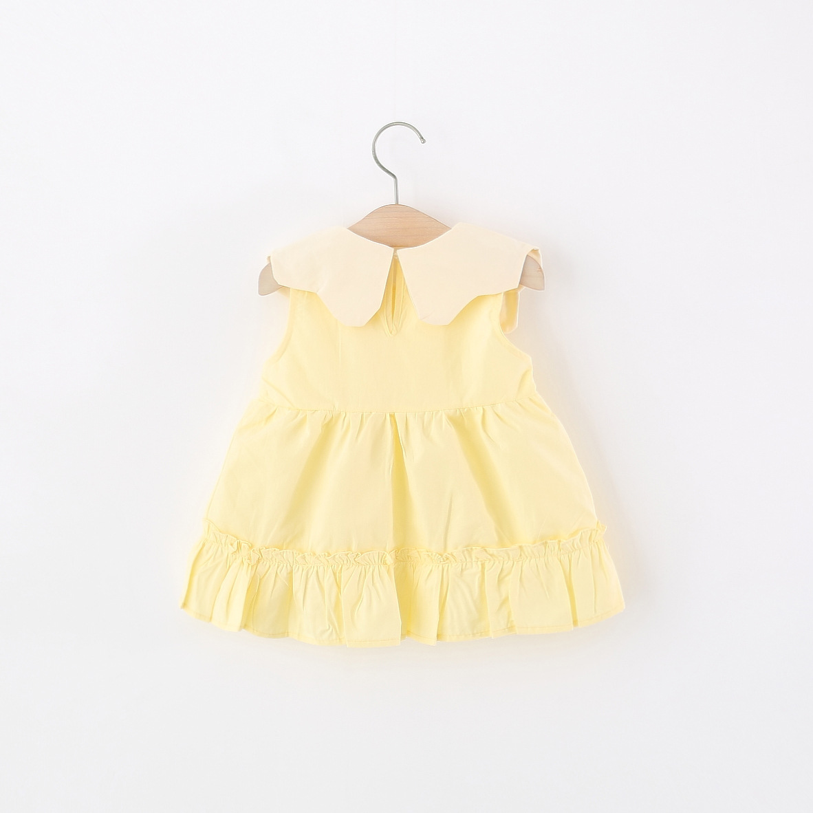 Toddler Girl Yellow Cotton Dre - Embroidery Yellow Dress ulasan dan harga